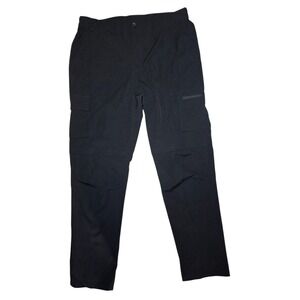 Gash Hao Hiking Cargo Outdoor Zip-Off Convertible Black Pants Stretch 36‎ X 34